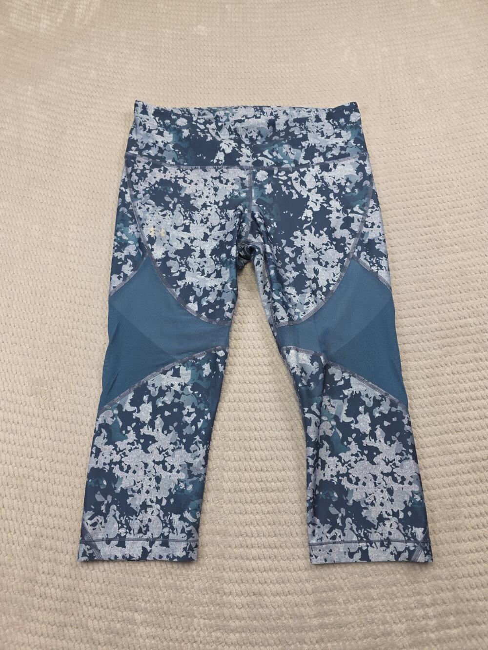 Under Armour Leggings Womens XL Compression Heat Gear Capri Mesh